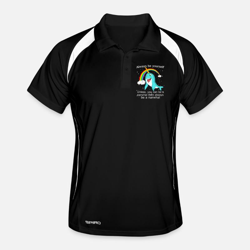Always Be Yourself Unless You Can Be A Narwhal Men's Polo breathable