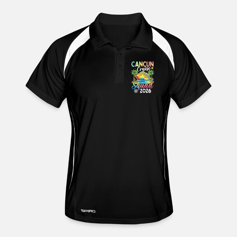 Équipe de croisière de Cancún 2026 Polo respirant Homme