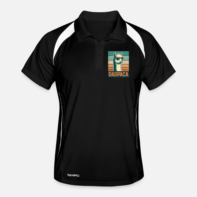 Llama Dadpaca Rétro Polo respirant Homme