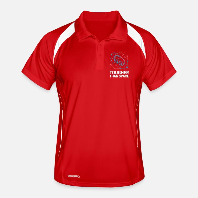 Motif tardigrade Plus dur que l’espace Polo respirant Homme