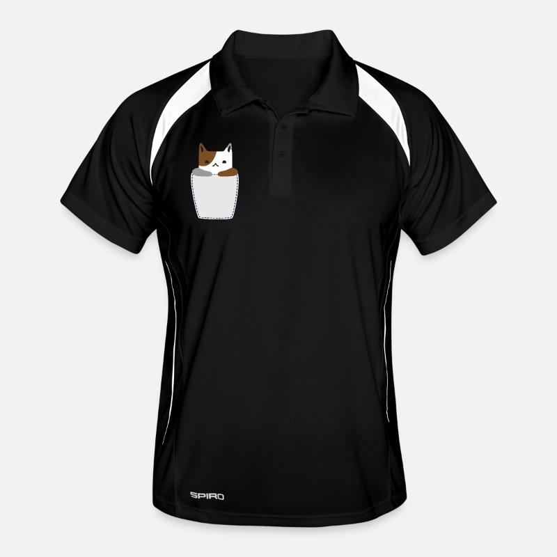 Poche poitrine avec chat Polo respirant Homme