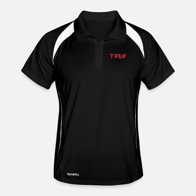 THUN Design - Hand Drawn in Red Men's Polo breathable