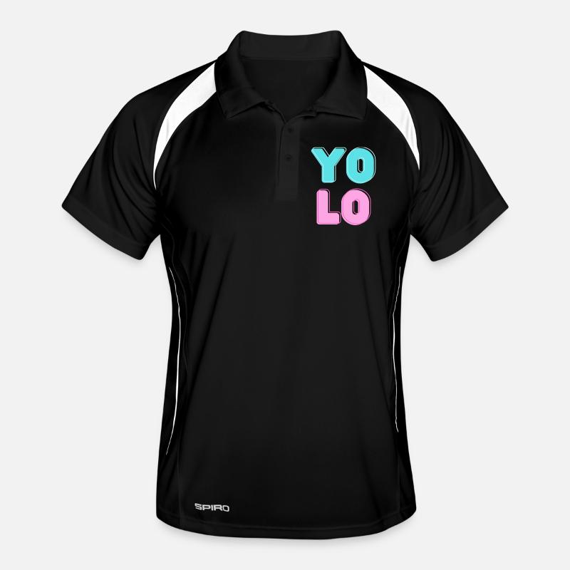 Cooles Candy YOLO Design Männer Polo atmungsaktiv