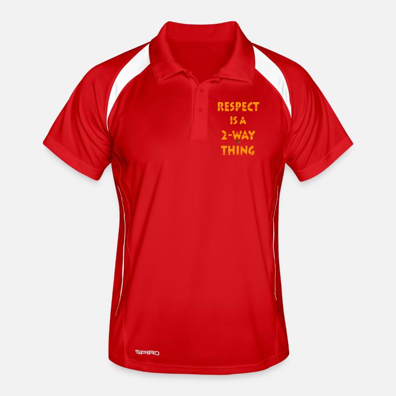 Respect is a Two-Way Concept Design Men's Polo breathable