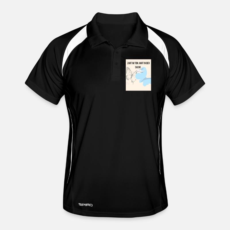 Empathie douce avec le papillon et la cigogne Polo respirant Homme