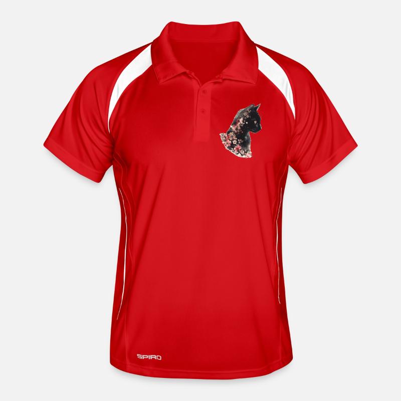 Fleurs de chat Polo respirant Homme