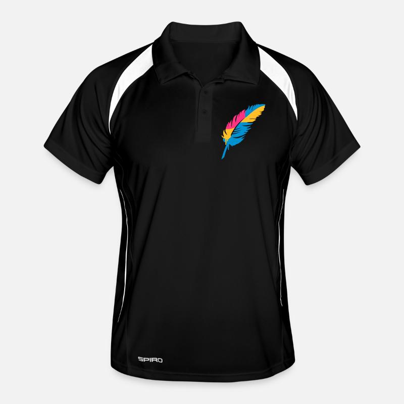 Une plume colorée Polo respirant Homme