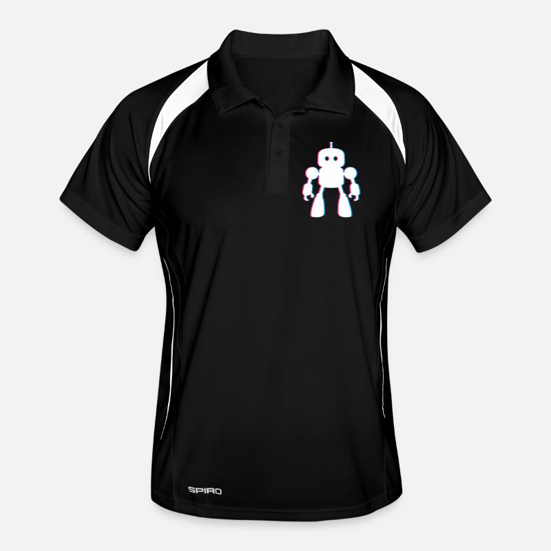 Robot 3D Effect – Future Meets AI Design Men's Polo breathable