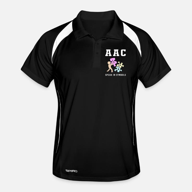 AAC Communication Sign Language SLP Men's Polo breathable