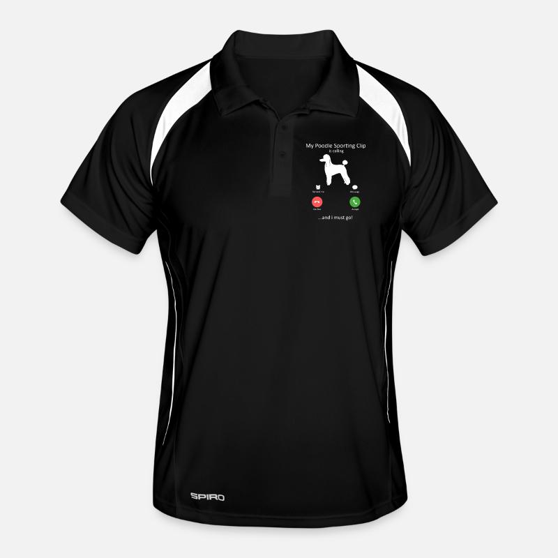 Appel entrant de caniche Art d’interface téléphonique amusante Polo respirant Homme