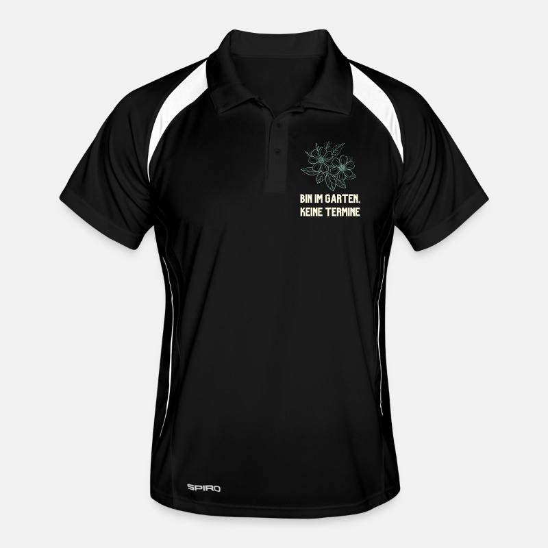Bin im Garten keine Termine Gärtner Design Männer Polo atmungsaktiv