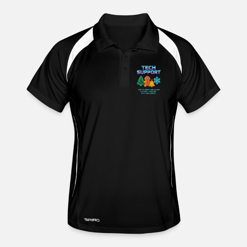 Funny Technical Support Debug Christmas - Men's Polo breathable - black/white