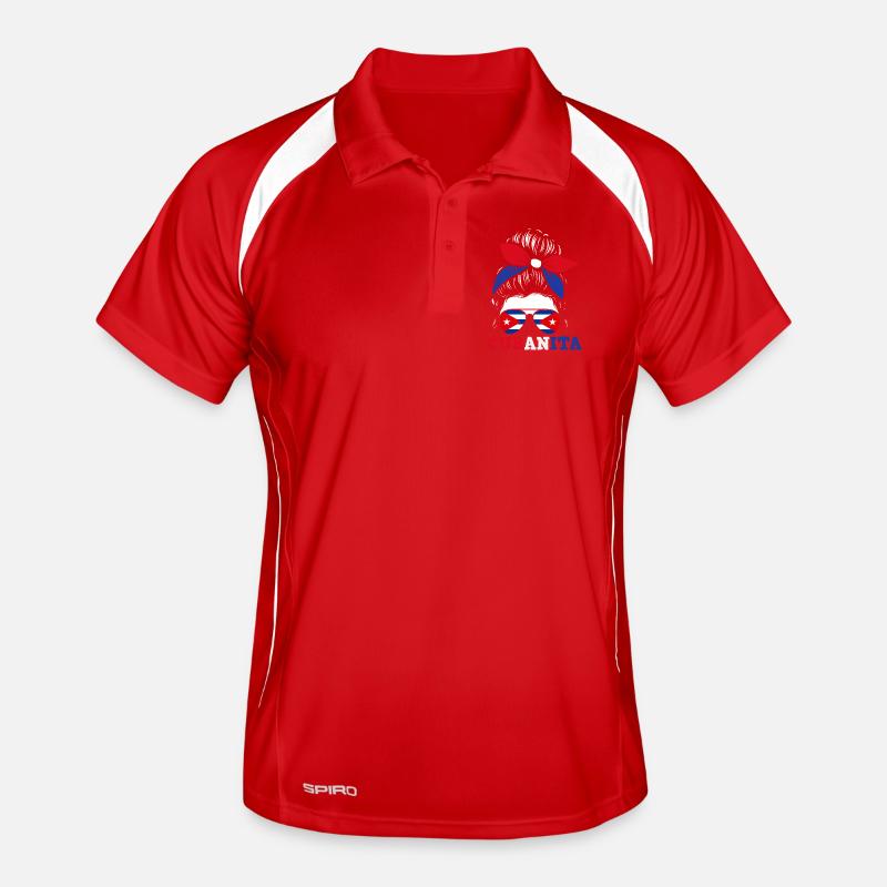 Cuba Pride & Home - Design du drapeau de Cuba Polo respirant Homme
