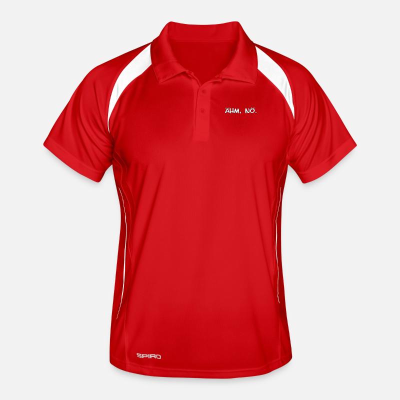 Ähm, Nö. design - witziger Spruch Männer Polo atmungsaktiv