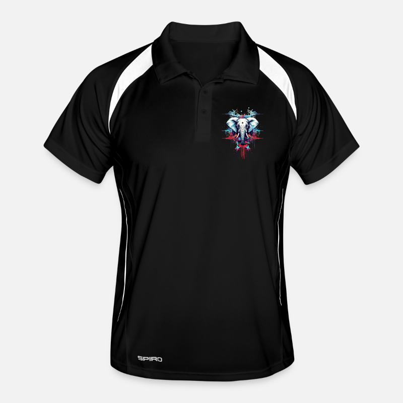 Designer Style Elefant Männer Polo atmungsaktiv