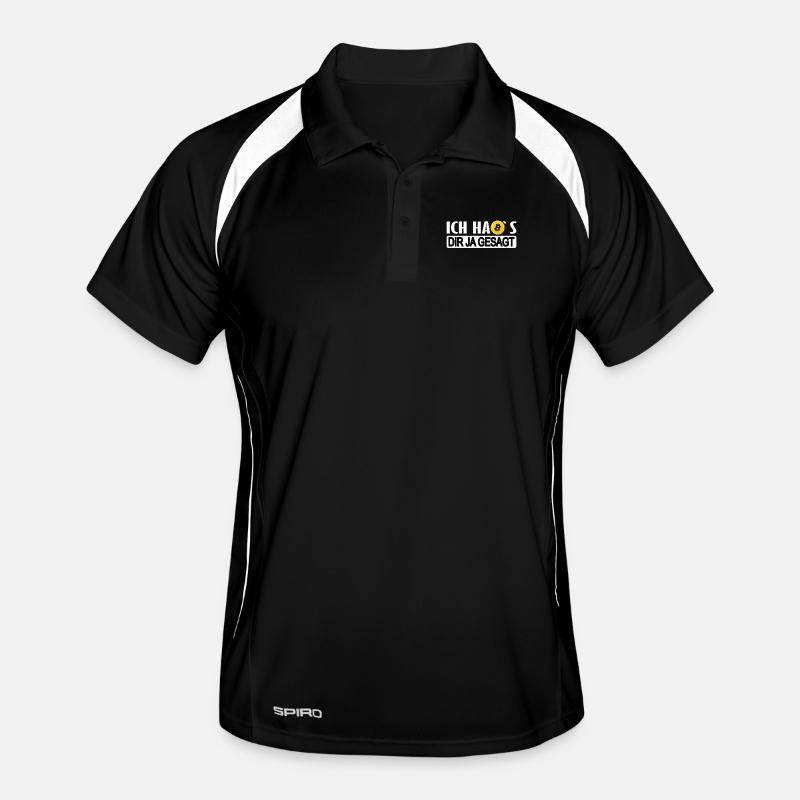 Je te l’avais dit Bitcoin Crypto Cryptocurrency Polo respirant Homme