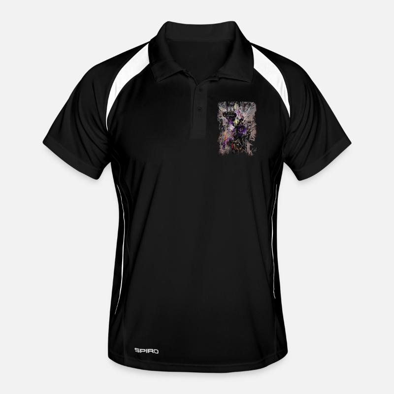 Texture abstraite Polo respirant Homme