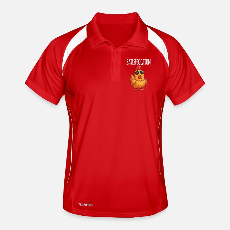 Satisfeggtion Huhn Männer Polo atmungsaktiv