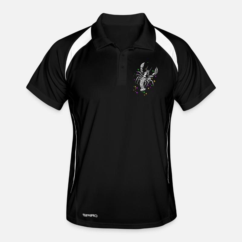 Mardi Gras HummerLanguste mit Beads Männer Polo atmungsaktiv