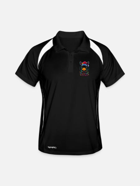 Donkey Elf Christmas Funny Gift - Men's Polo breathable - black/white