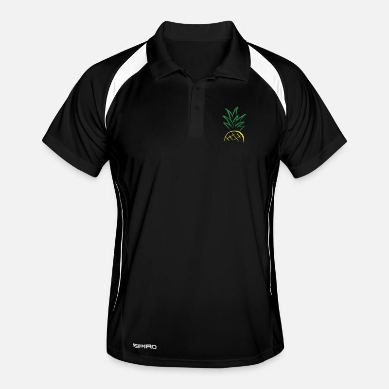 Pineapple Sketch – Fresh Fruit Graphic Men's Polo breathable