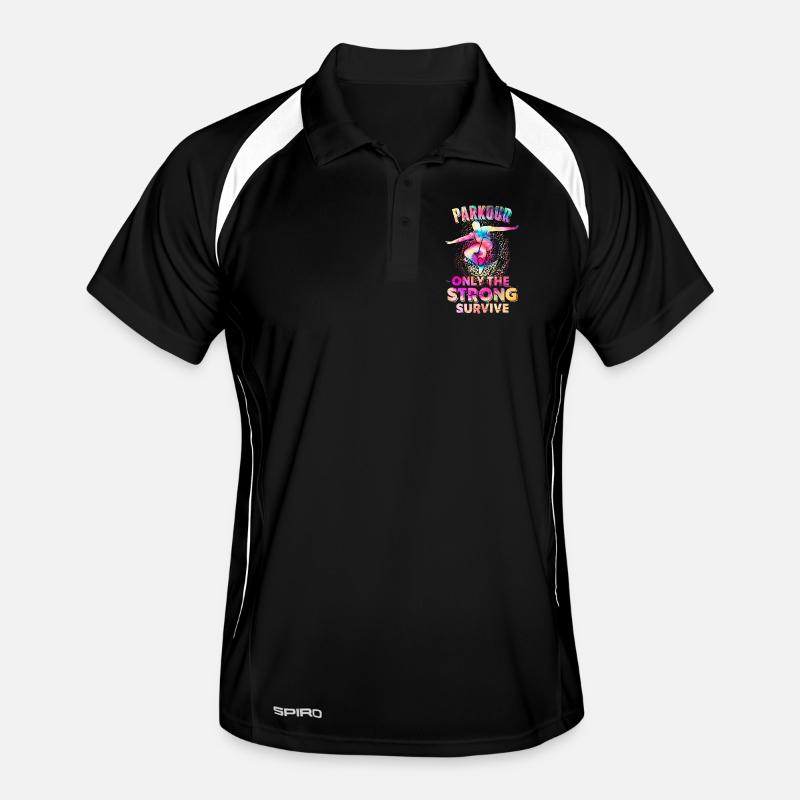 Parkour Only The Strong Survive Men's Polo breathable