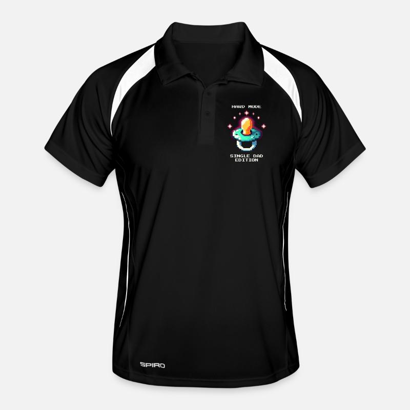 Hard Mode: Single Dad | Single parent Men's Polo breathable