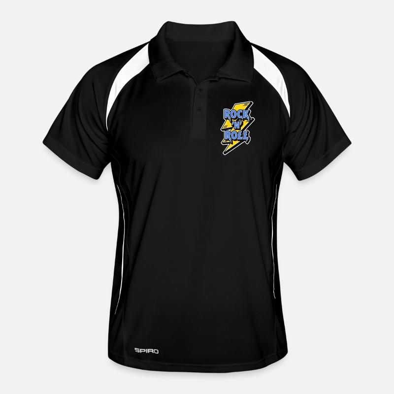 Logo Rock 'n' Roll avec éclair Polo respirant Homme