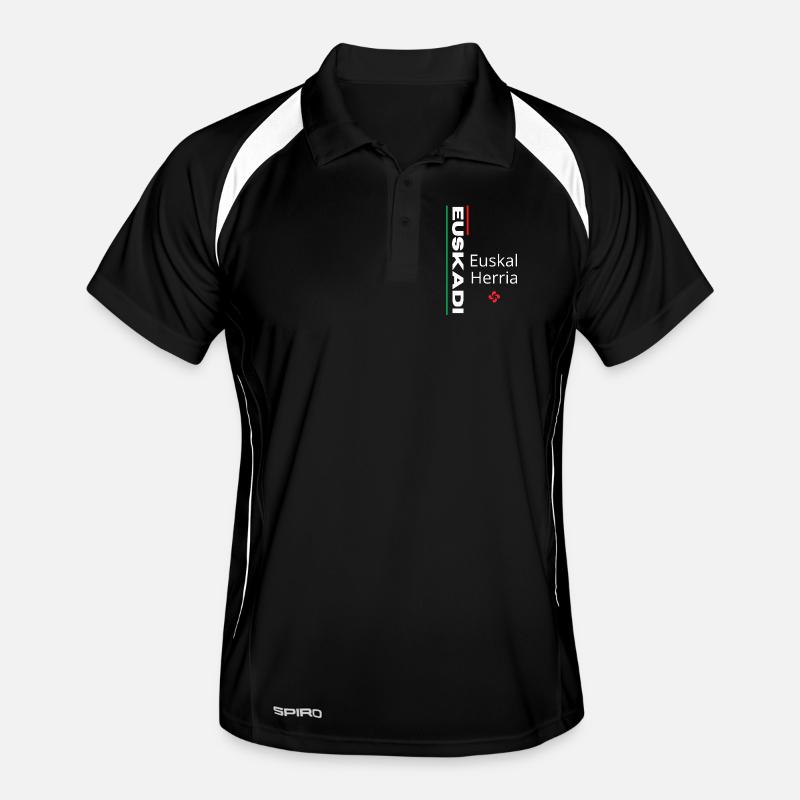 Lebendiges Euskal Herria-Muster Männer Polo atmungsaktiv