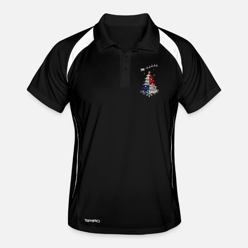 Sapin de Noël avec drapeau panaméen Polo respirant Homme