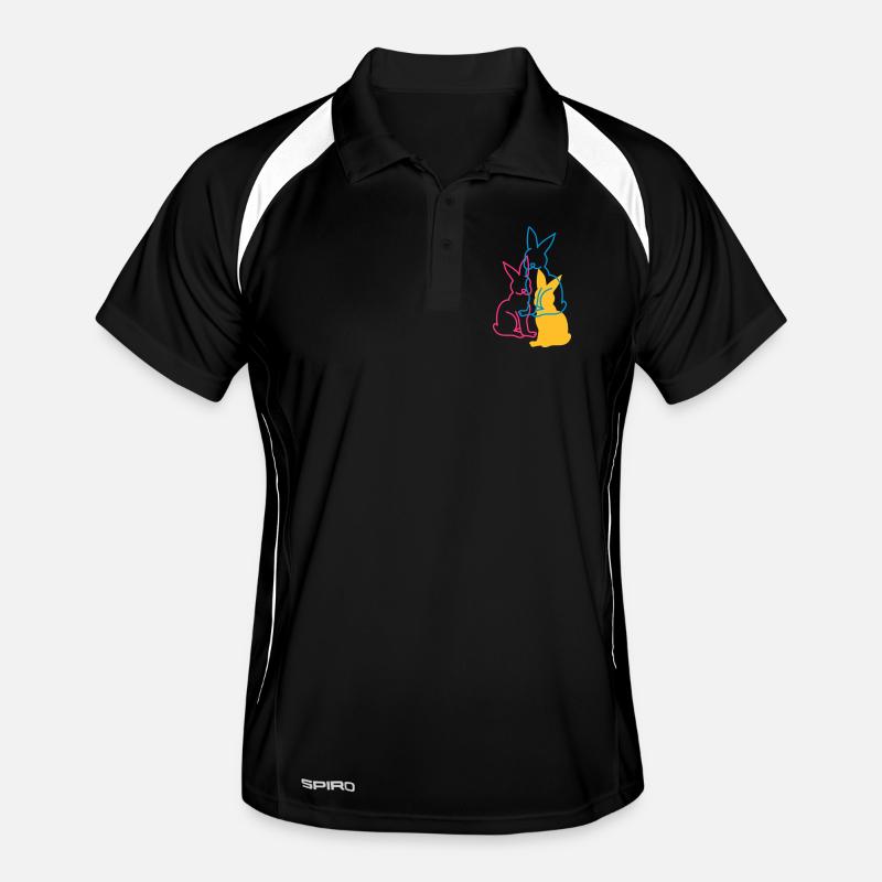 trois lapins Polo respirant Homme