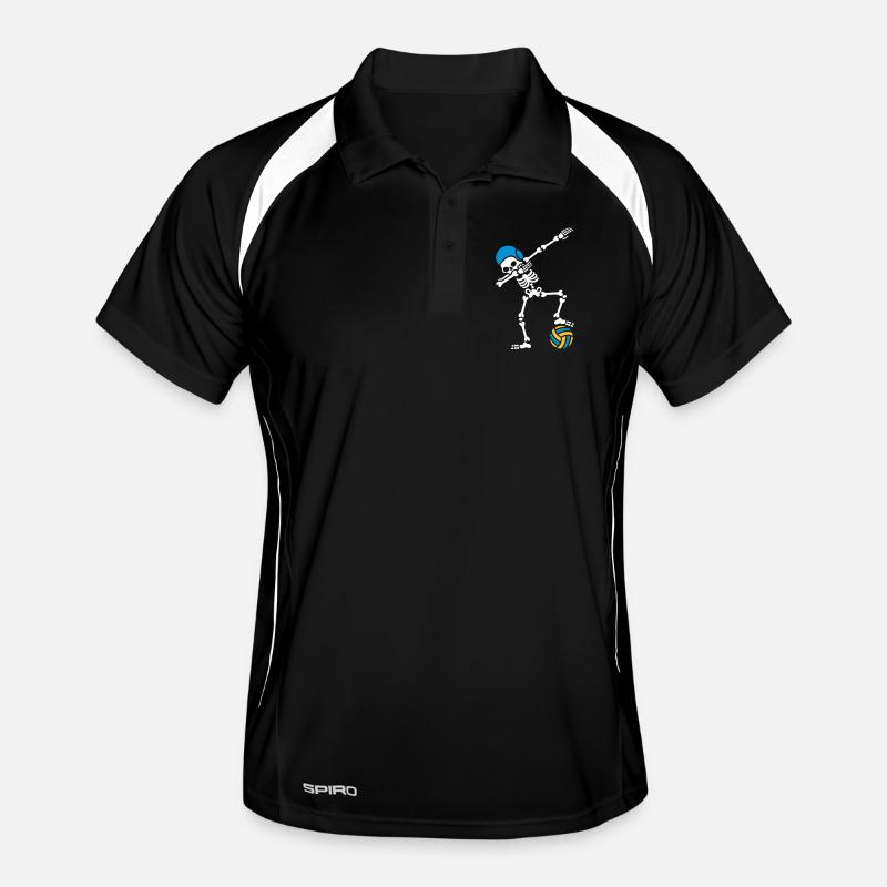DAB DABBING skeleton Water polo Halloween Men's Polo breathable