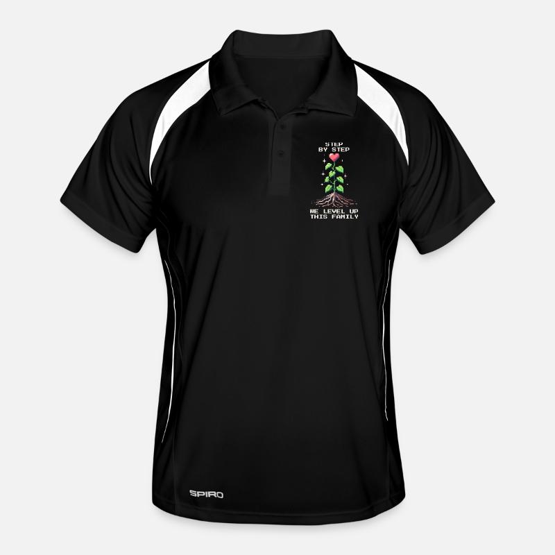 Step by Step: Level Up Family | Patchwork Men's Polo breathable
