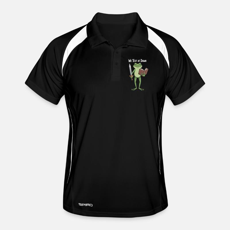 Frog Knight at Dawn Men's Polo breathable