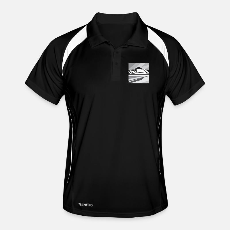 Geometric Mountains Men's Polo breathable