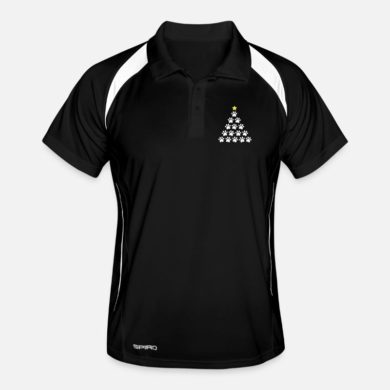 Weihnachtsbaum Pfote Männer Polo atmungsaktiv