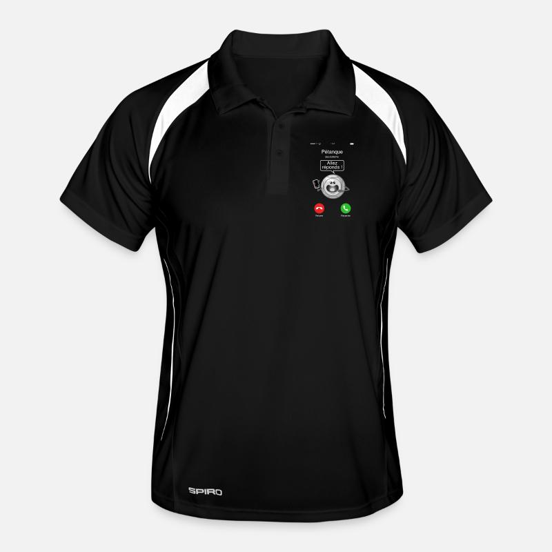 Petanque Anruf Männer Polo atmungsaktiv