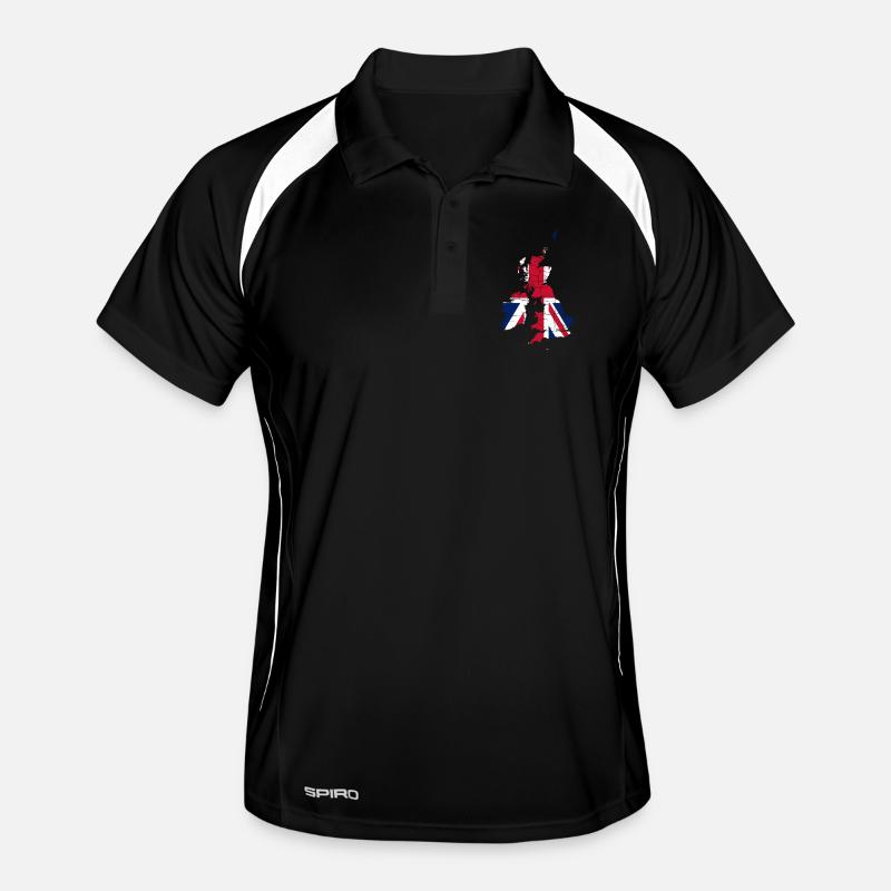Royaume-Uni Drapeau Paysage Angleterre Polo respirant Homme