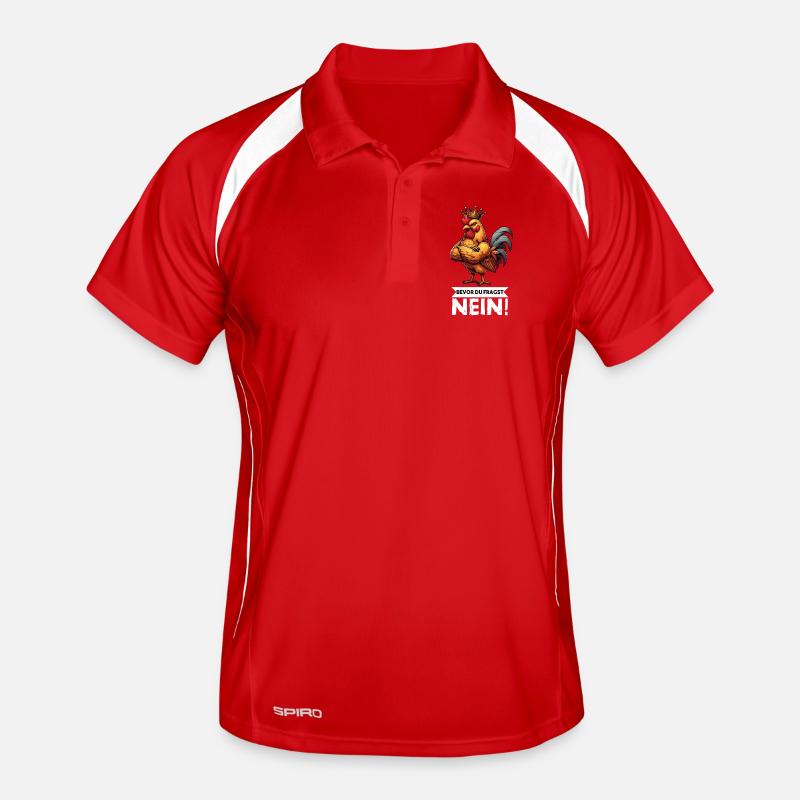 Before You Ask No Chickens Chicken Chicken Lover Men's Polo breathable