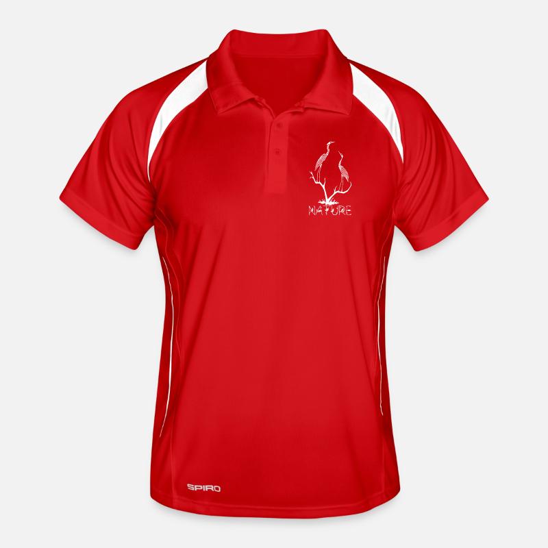 White Birds Men's Polo breathable