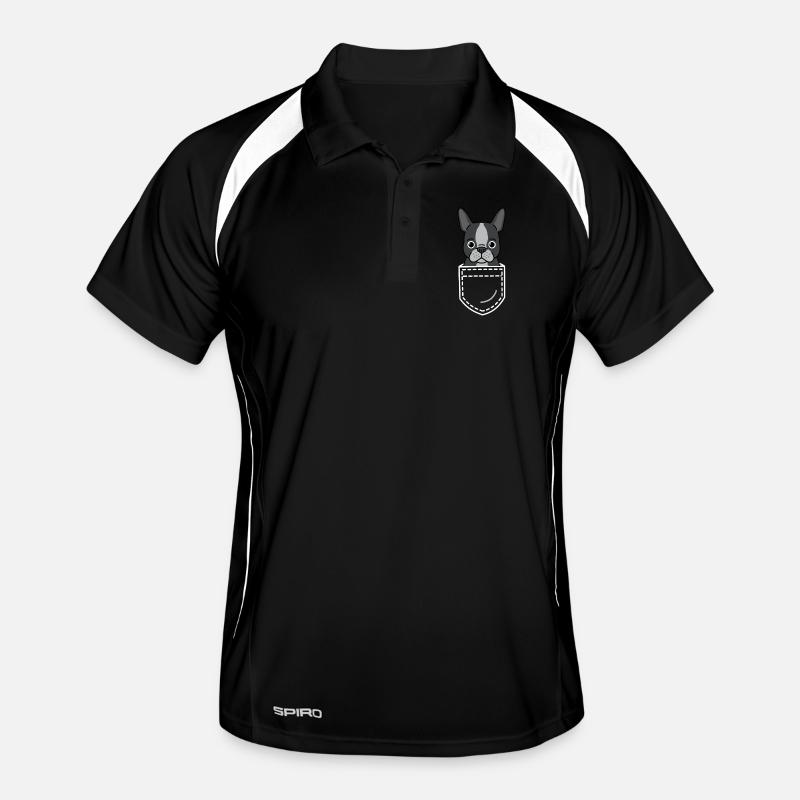 Hund Boston Terrier Männer Polo atmungsaktiv