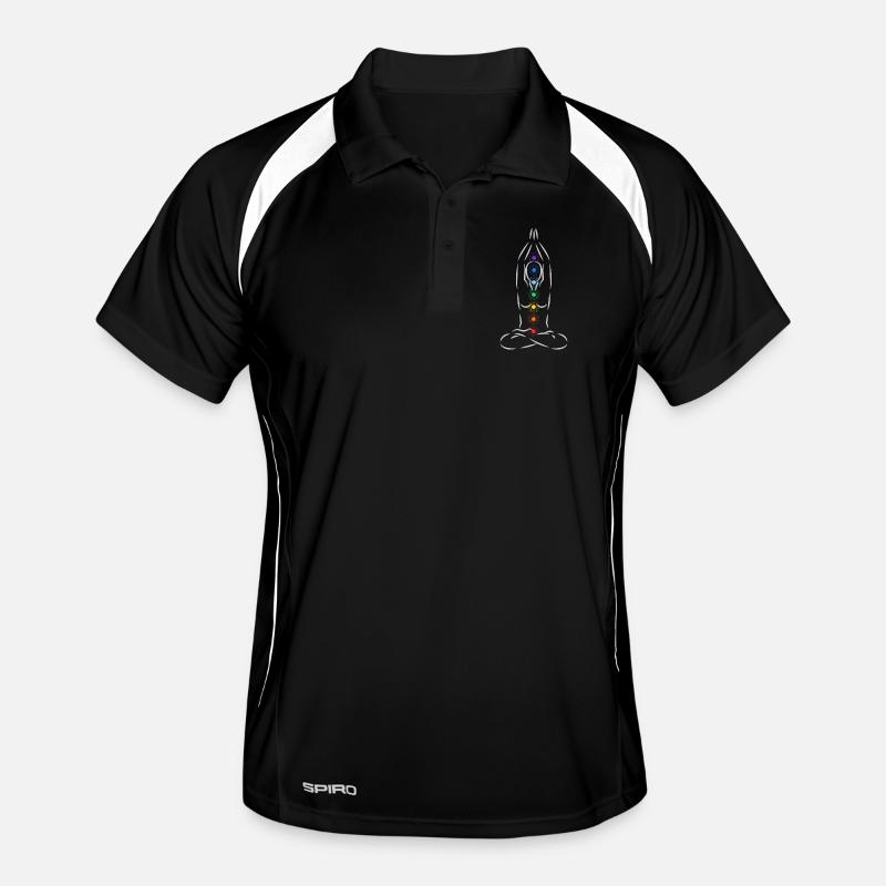 Die 7 Chakren Männer Polo atmungsaktiv