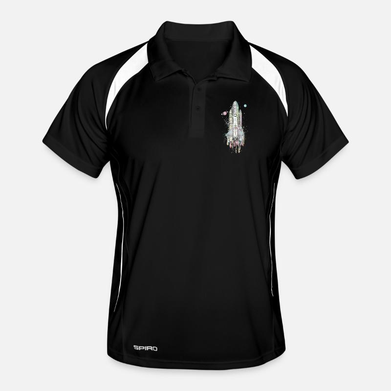 Navette spatiale imaginative - Design artistique Polo respirant Homme