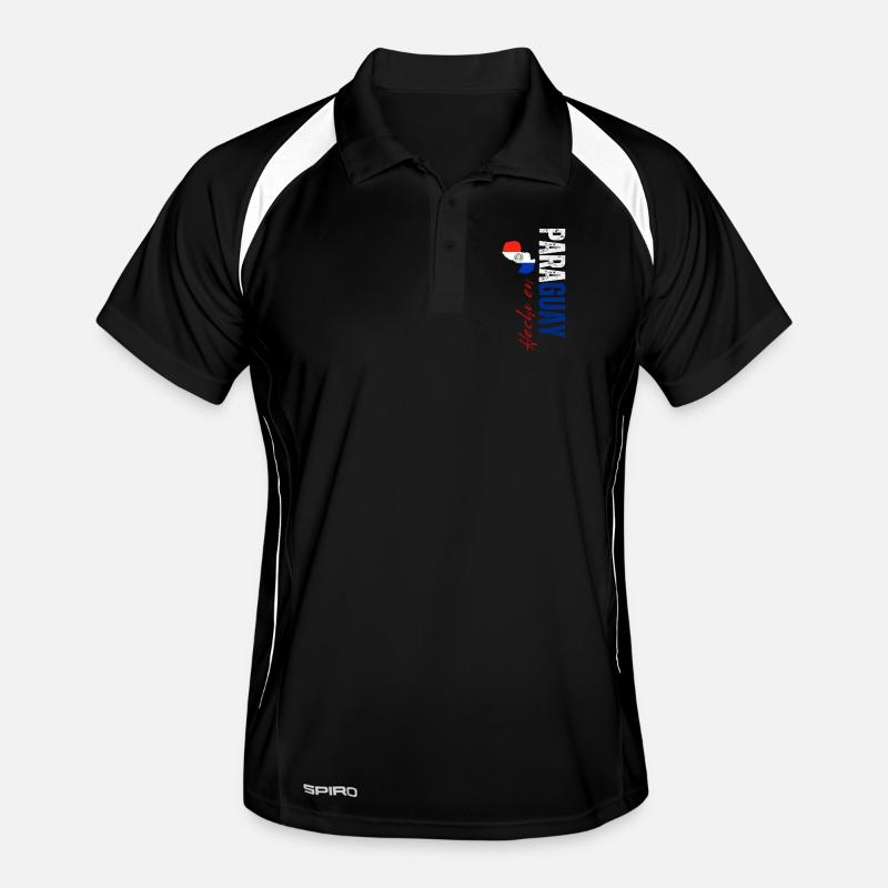 Made in Paraguay, vertical design Men's Polo breathable