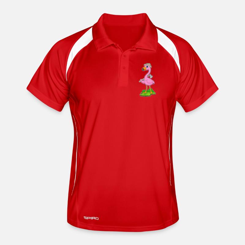 Flamingo Lumberjack Axe Men's Polo breathable