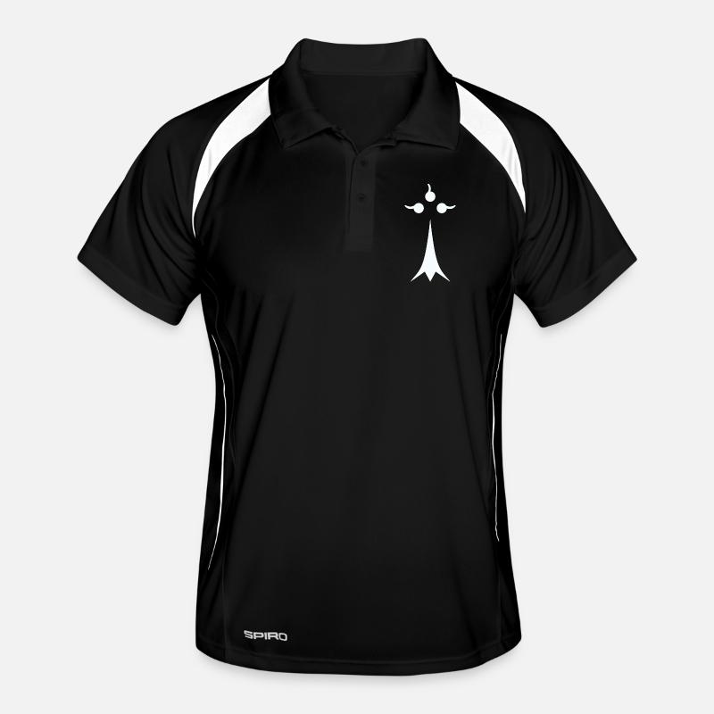 Hermine minimaliste blanche Polo respirant Homme