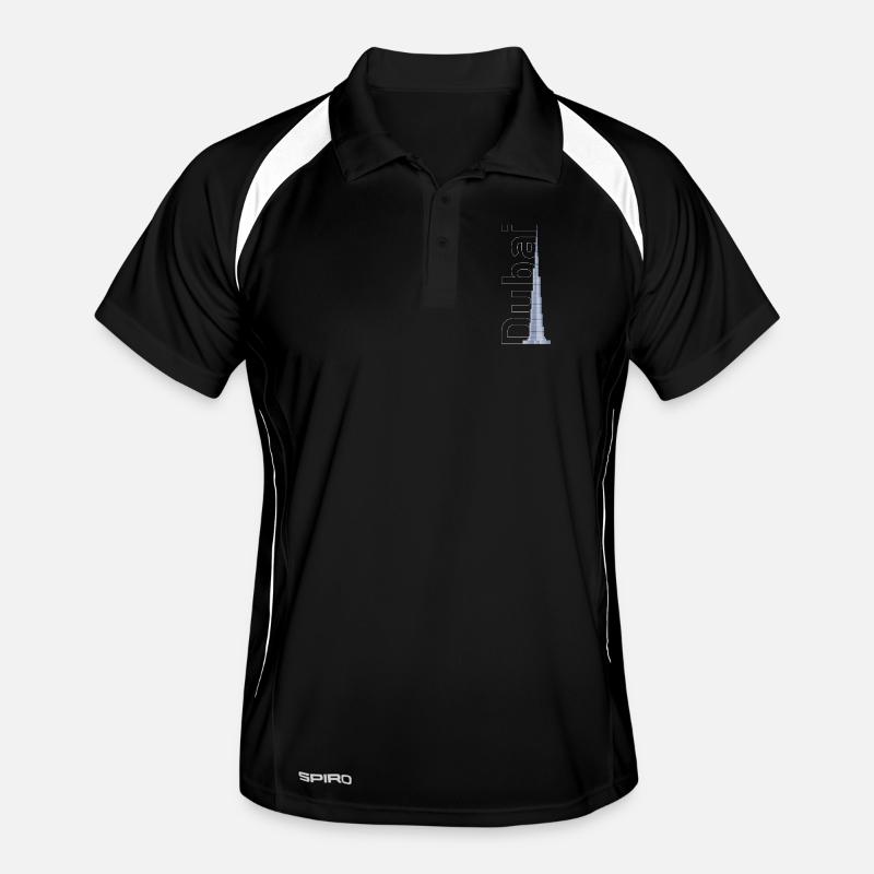 Silhouette de Dubaï – Burj Khalifa Polo respirant Homme