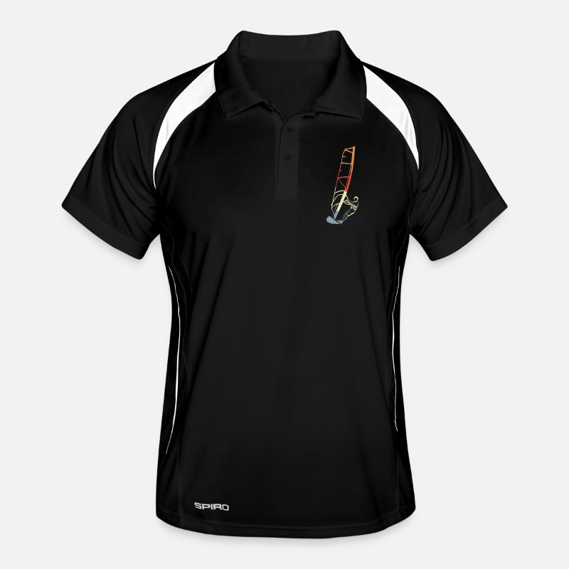 Lustiger Windsurfer Junge Männer Polo atmungsaktiv
