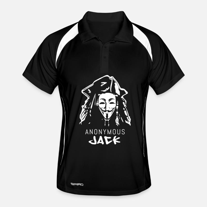 pirate, anonymous ou sparrow Polo respirant Homme