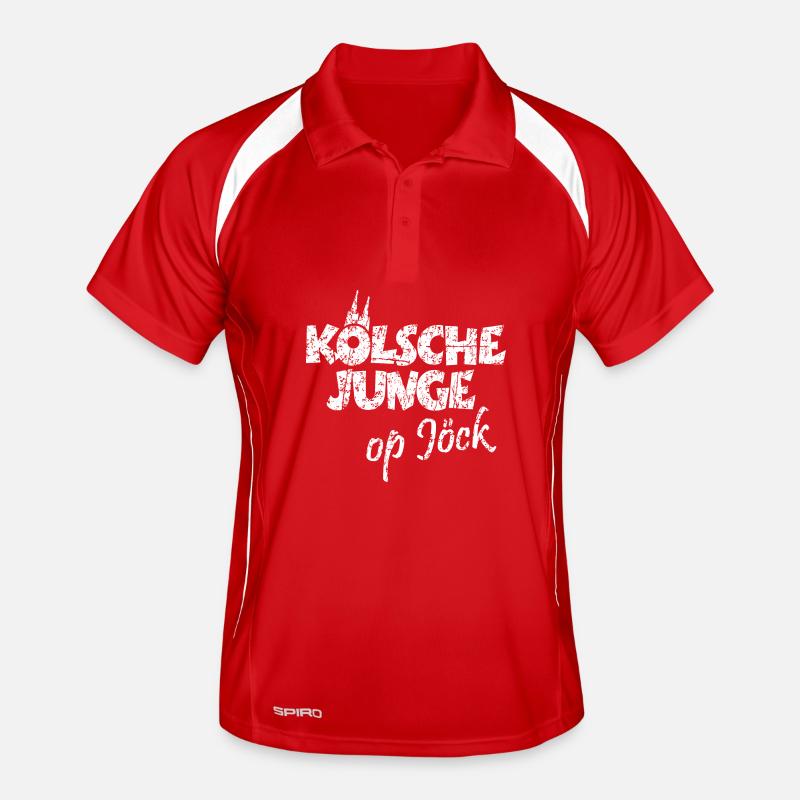 Kölsche Junge Op Jöck Kölsch Köln Männer Polo atmungsaktiv